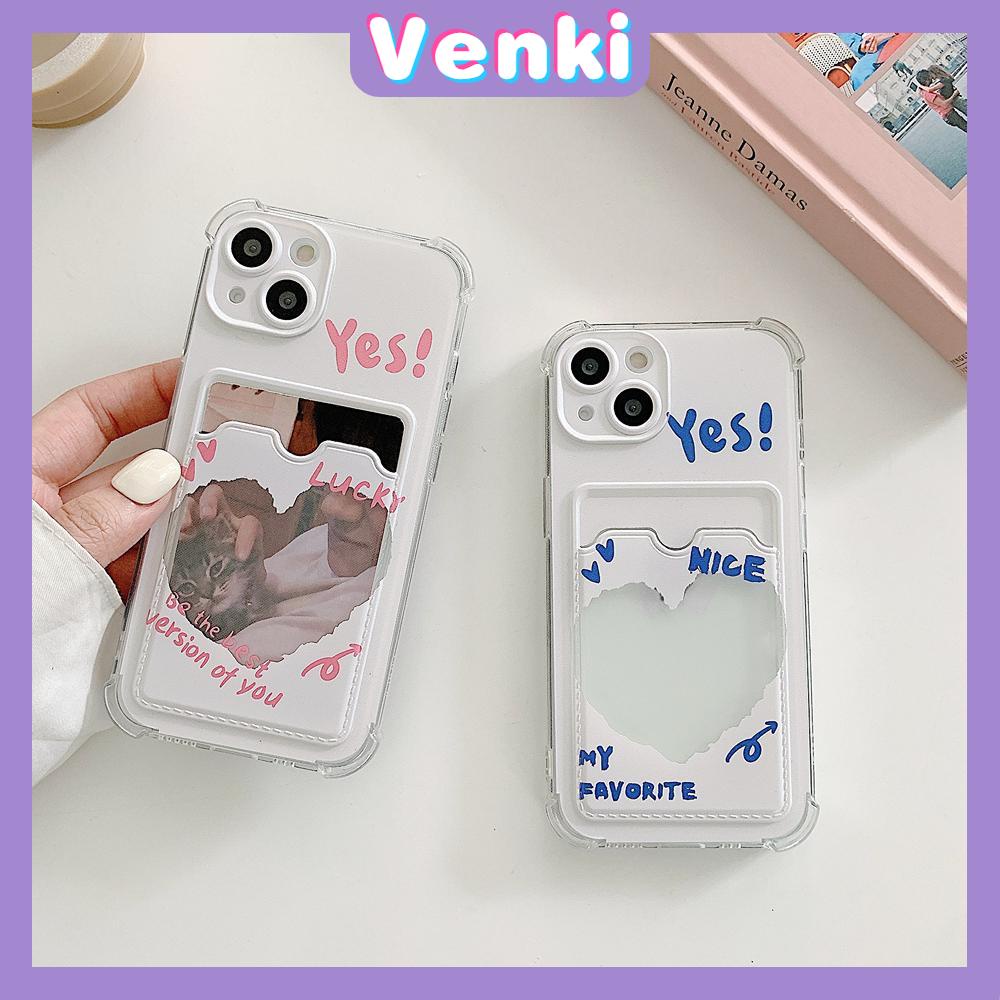 iPhone Case Card Holder Silicone Soft Case Clear Case Card Storage Airbag Shockproof Protection Camera Cute Compatible For iPhone 11 Pro Max 13 Pro Max 12 Pro Max 7Plus xr XS Max