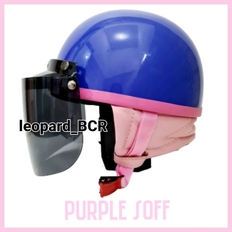 helm chip bogo pastel dengan +2 varian kaca