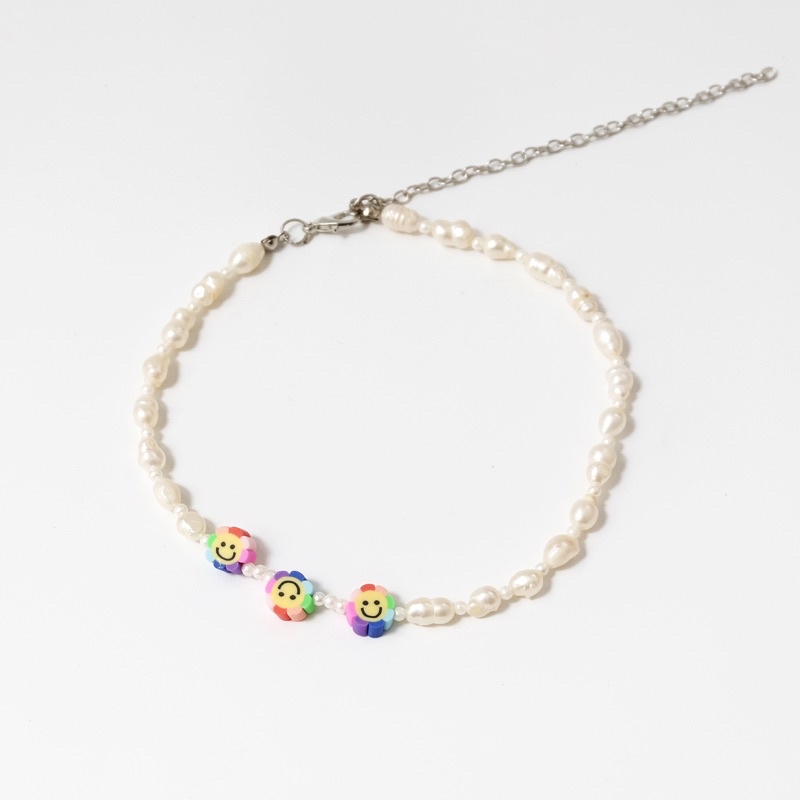 freshwater beaded choker / beads necklace