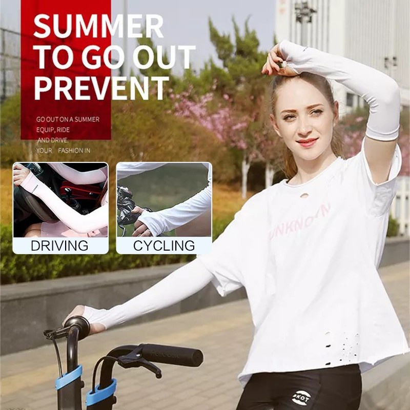 Manset Arm Sleeve Manset Sepeda Lengan Pendingin Pelindung Sinar UV