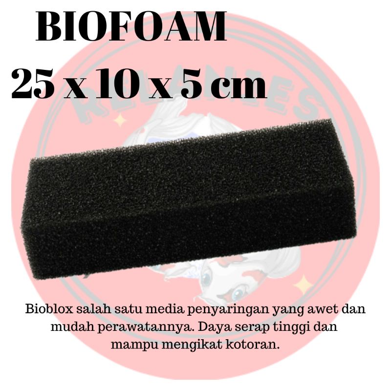 BIOFOAM FILTER BUSA FILTER Aquarium 25X10X5 MEDIA FILTER BOX FILTER