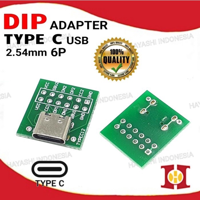 DIP Adapter USB Micro Mini Female Male Converter PCB 2.54mm Type A B C - 5pcs