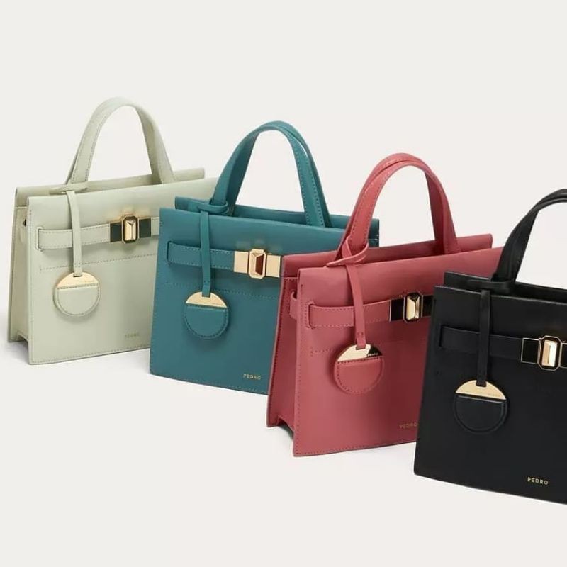 PEDRO Leather Small Top Handle Bag Original
