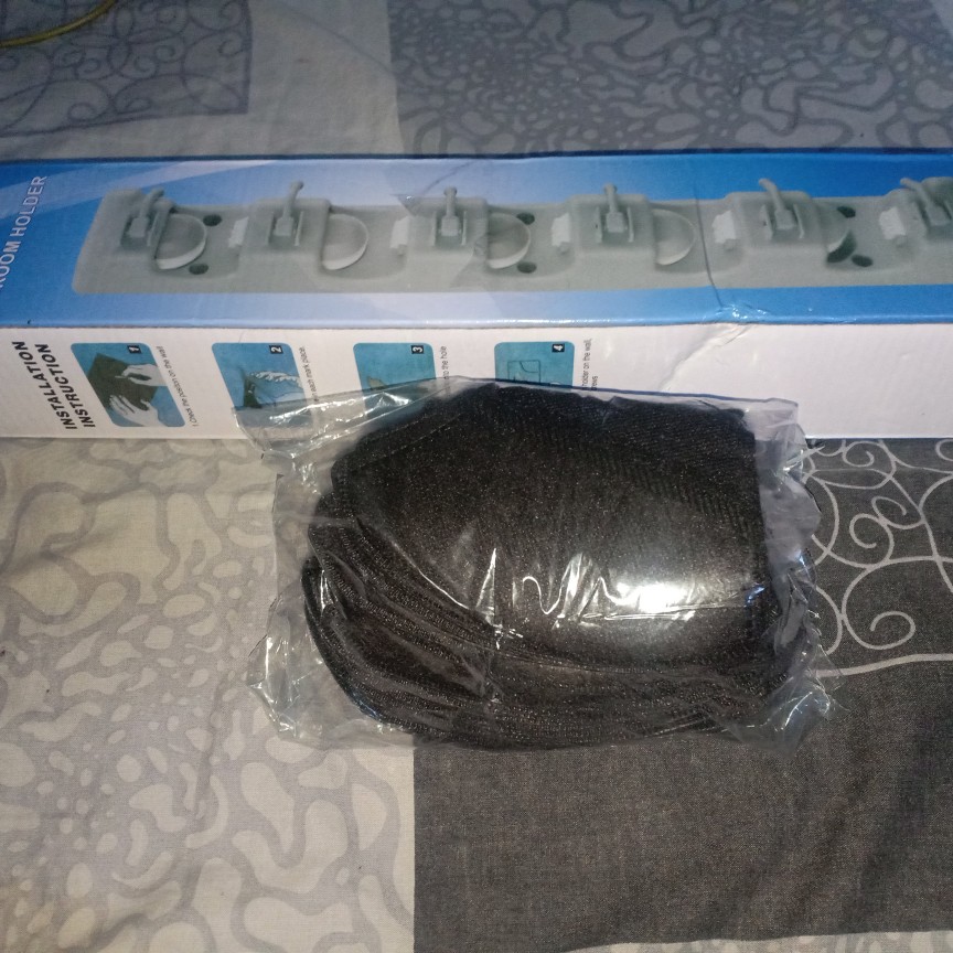 Gantungan Sapu Kain Pel Alat Kain Pel Hook Slot 3 Dan 5 Magic Mop Holder Hokee Store