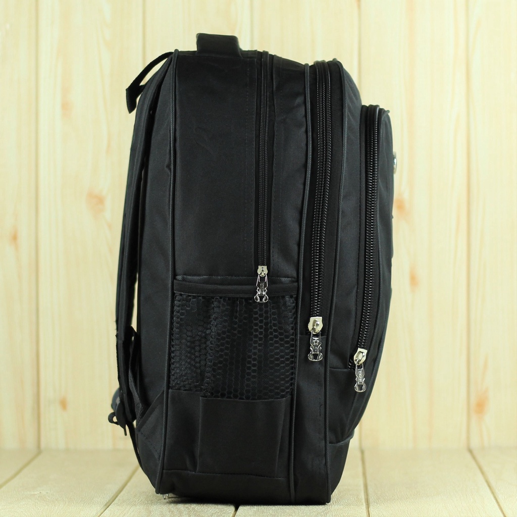 Tas Ransel Gendong Punggung Elite Polo D300 Warna Hitam Nyaman Keren