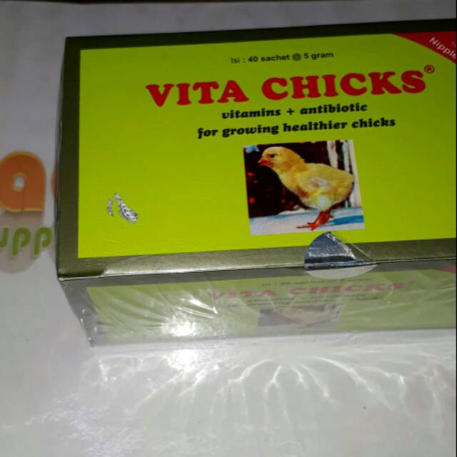 10 dus Vitachick vitamin ayam kecil besar 5gr isi 40bks vita chick by medion