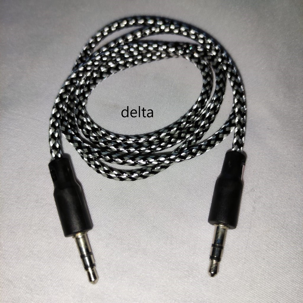 Kabel AUX jack 3,5mm 84cm radio, speaker aktif