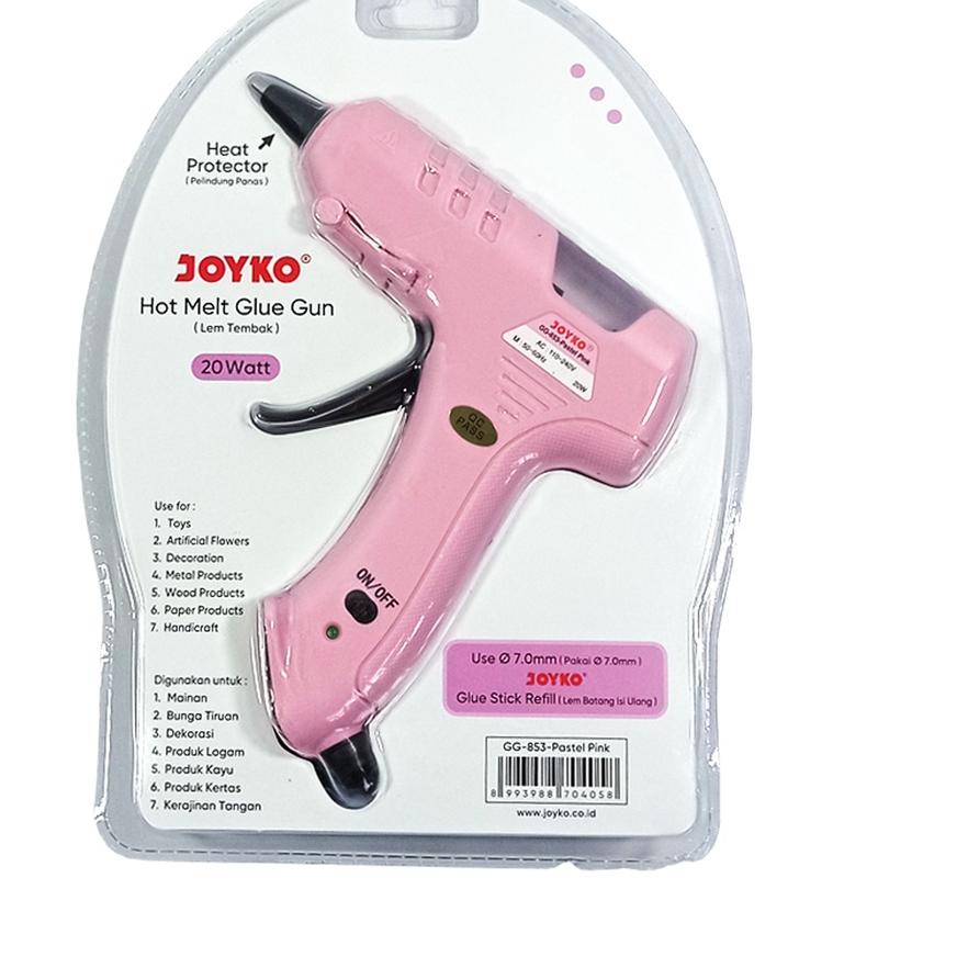

JOYKO - Glue Gun GG - 853 Pastel - Lem Tembak - Pcs .