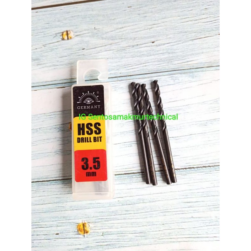 TJAP MATA 3.5 MM Mata Bor Besi HSS 3,5 mm Tjapmata