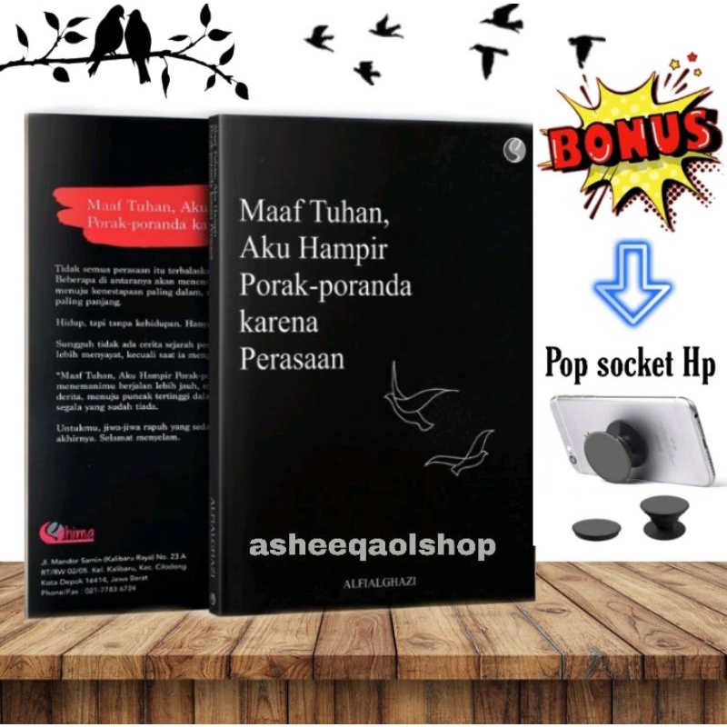 LANGSUNG KIRIM..!! Buku Maaf Tuhan Aku Hampir Porak-Poranda Karena Perasaan/Original/Alfialghazi