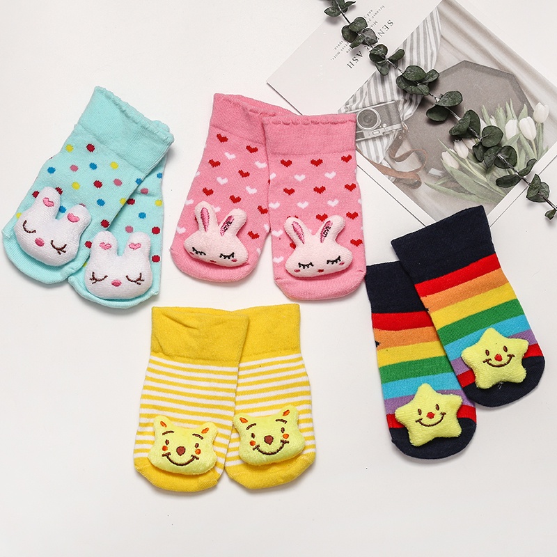 Kaos kaki bayi/Kaos kaki sepatu bayi/Kaos Kaki Anak/Kaos Kaki 3D (B112-113)