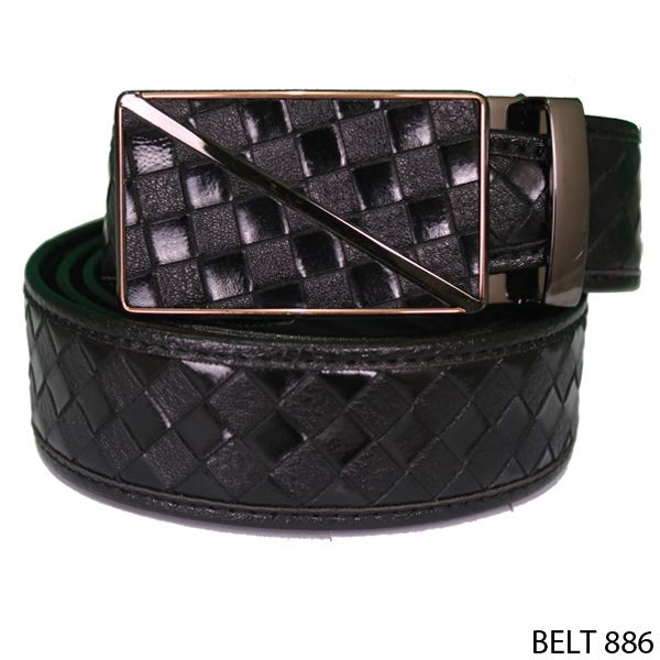 Ikat Pinggang Modis Semi Kulit Hitam – BELT 886