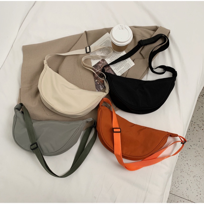 JOY WB Waist Bag Polos Tas Slempang Bahu Lucu Aesthetic dumpling  Pillow Mini  Unisex Simple Remaja Wanita Pria Selempang Emory Cute Korean Style Chikoisme