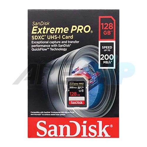 Sandisk 128GB 128 GB Extreme Pro 200 mb/s SD SDXC Card