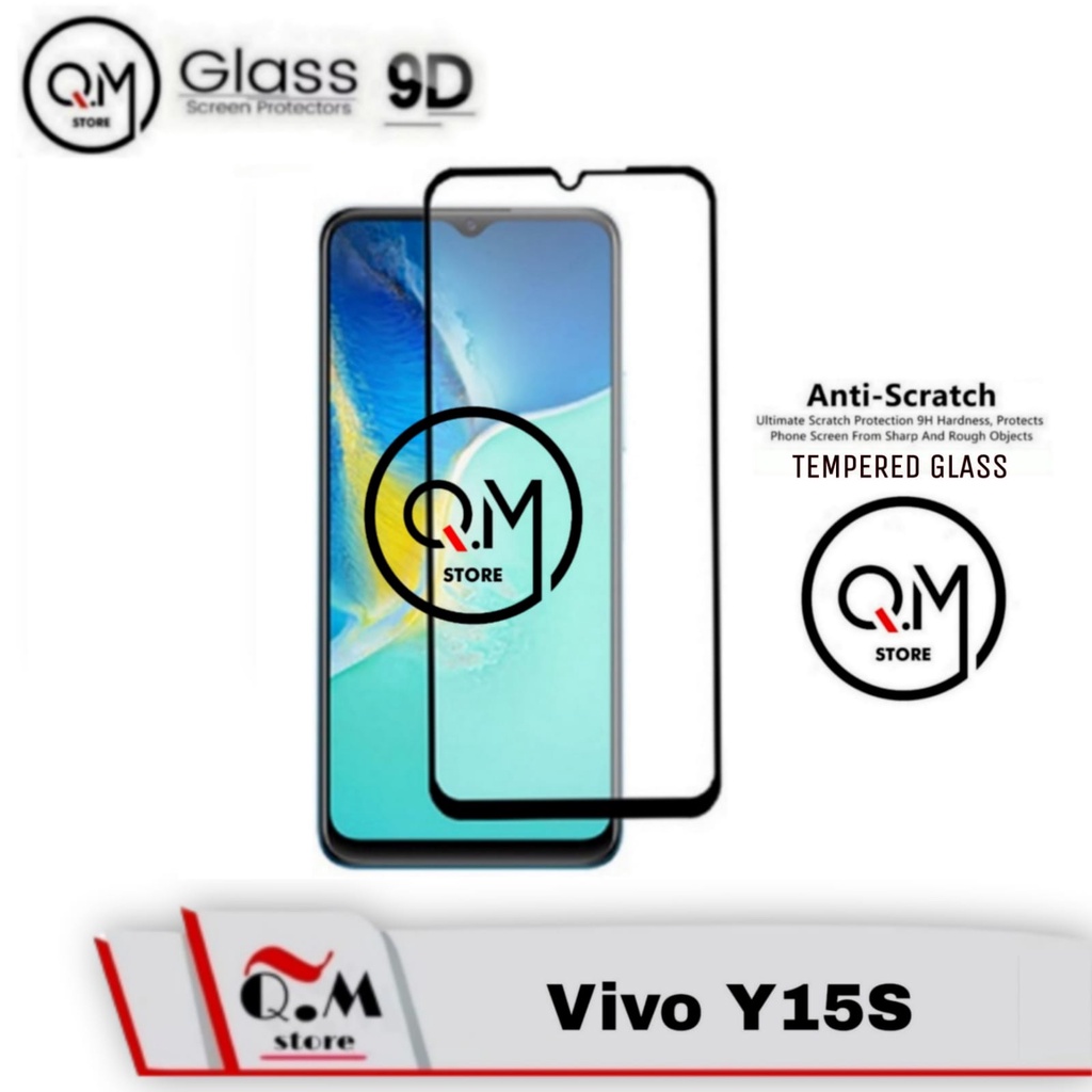 Tempered Glass Layar Vivo Y15S / Vivo Y21T / Vivo S1 Pro / V15 Pro Y12 Y15 Y17 V19 Full Cover Warna 5D/6D/9D/21D Premium