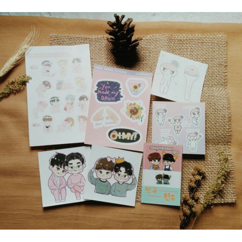 MEANIE Mingyu Wonwoo Electromagnetic Waves Sticker