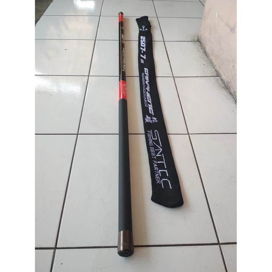 Joran Tegek 7 Meter Santec Graphene 2507 Section 7 Bahan Carbon