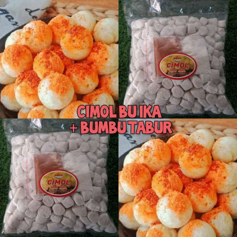 

cimol bu ika asli tasik + bumbu tabur