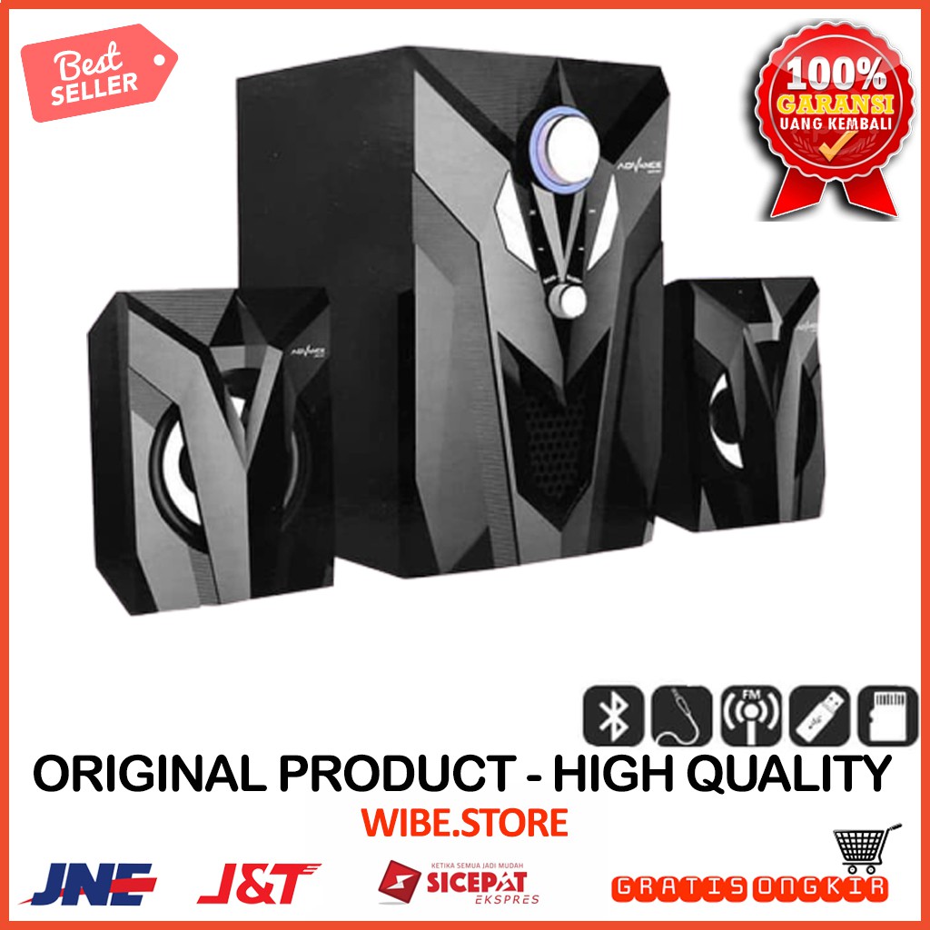 Speaker bluetooth active murah Speaker Advance Aktif Portable M10BT Bluetooth Subwoofer BASS S9M4