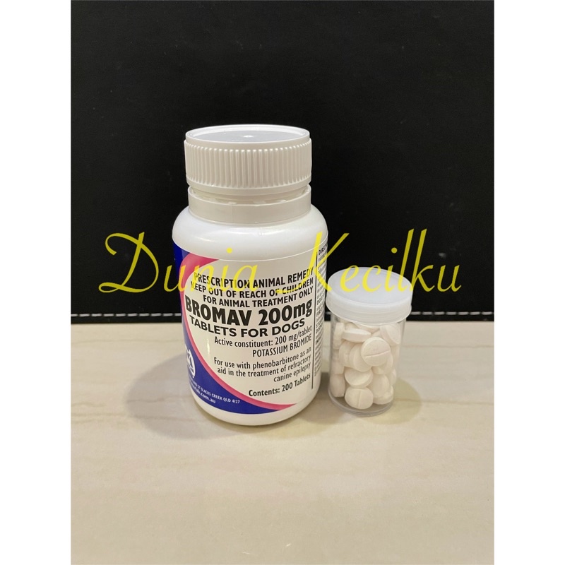 Bromav 200mg Obat Epilepsi Untuk Anjing (1 TABLET)