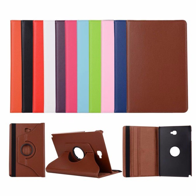 for for samsung galaxy tab a a6 10 1  sm p585 p580 p585y with s pen 360 rotating leather case