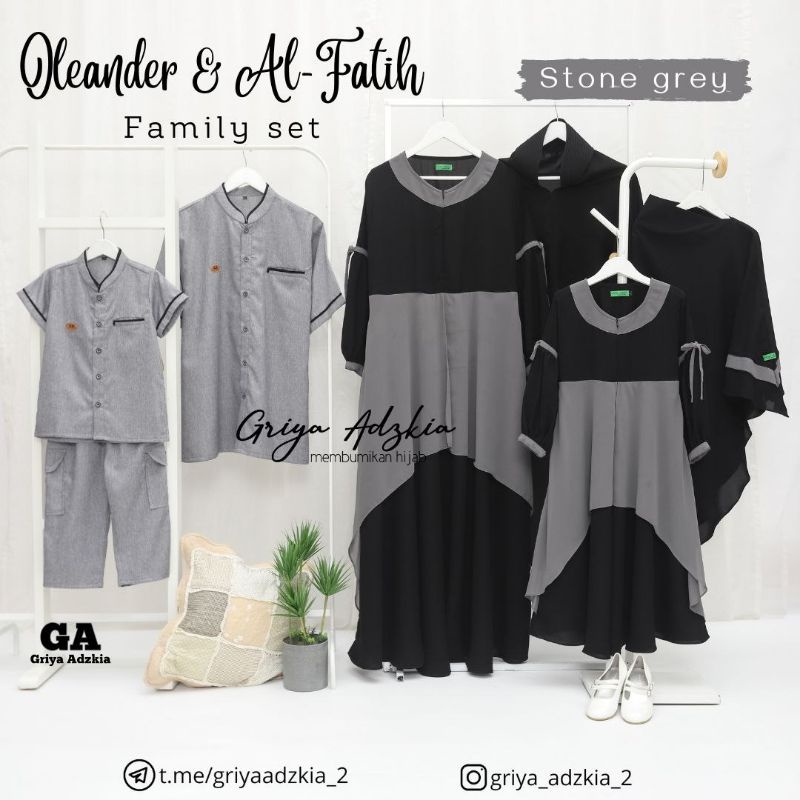 gamis set banat OLEANDER by Griya Adzkia