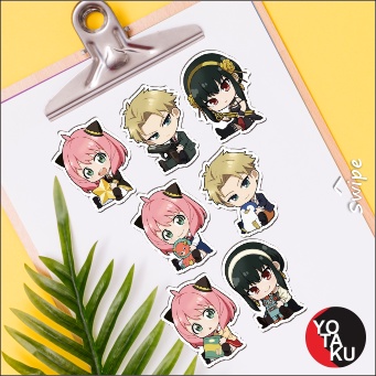 

Stiker Sticker Anime Spy X Family SA15601 Anya Loid Yor YOTAKUSHOP