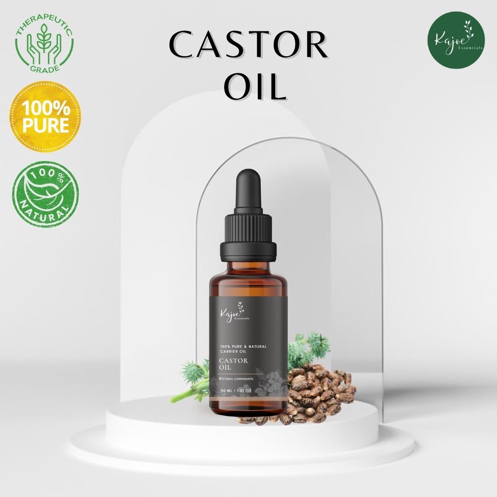 KAJOE Castor Pure Carrier Oil Minyak Jarak Murni Serum Perawatan Rambut Rontok Penumbuh Rambut