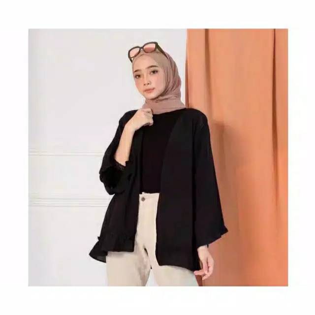 (1kg=6pcs) KANAYA CARDI REMPEL OUTER CARDIGAN BLAZER CARDY OUTERWEAR//BAHAN WOLFIS