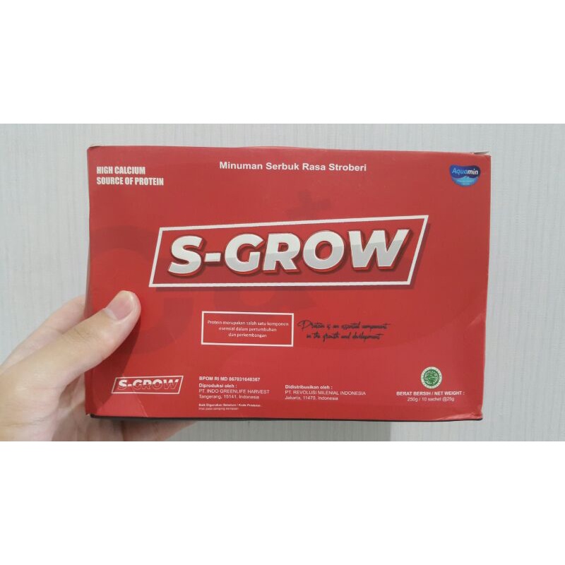 

S-Grow | Susu tinggi kalsium & sumber protein peninggi badan