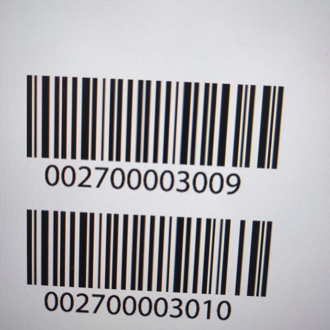 

sticker barcode 128 ukr 4x2cm, 5000 pcs ---Termurah---