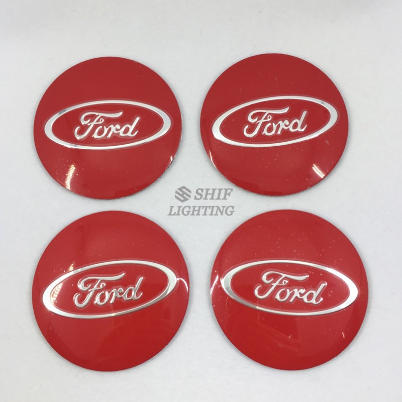 4Pcs Stiker Hub Kap Ban Mobil Logo Ford 56mm