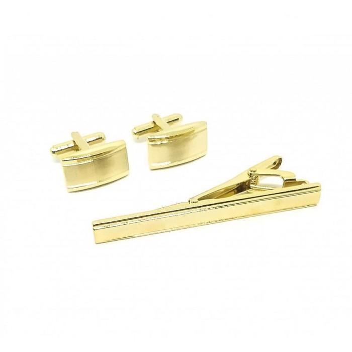 Cufflink Houseofcuff Cufflink Kancing Manset Jepit Cufflinks Pin Tie Set Gold E