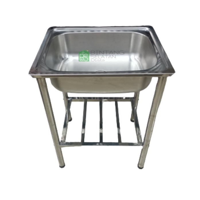 BAK CUCI PIRING TECHNOSINK SINK DENGAN KAKI STAINLESS CPK 60X48 CM