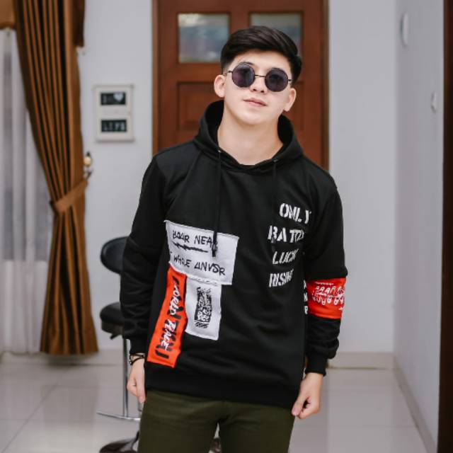 Sweater Pria ONLY BATTLE Hoodie Jumper Jaket Couple bahan Fleece Hot Item Best Seller Trend