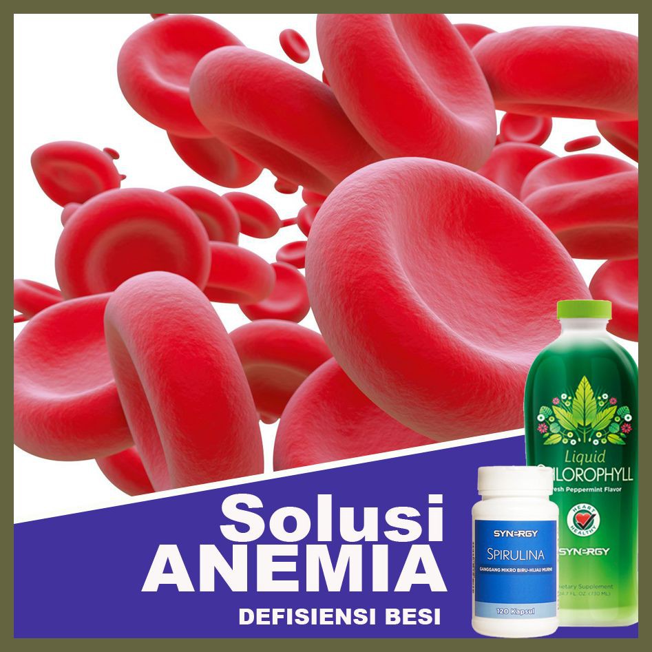 AMPUH Klorofil + Spirulina Synergy Makanan Penambah Tekanan Darah