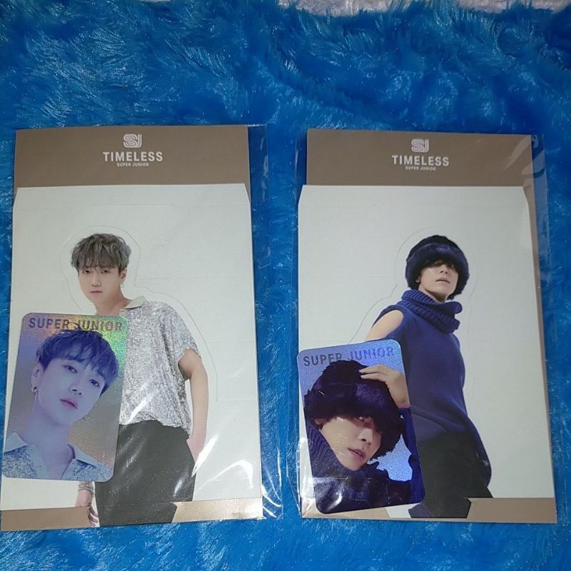 Sealed Super Junior Timeless standee Holo photocard Donghae Yesung