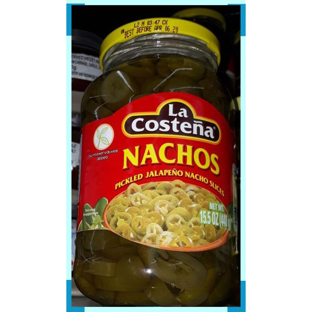 La Costena nachos pickled jalapeno nachos slices 440 gram