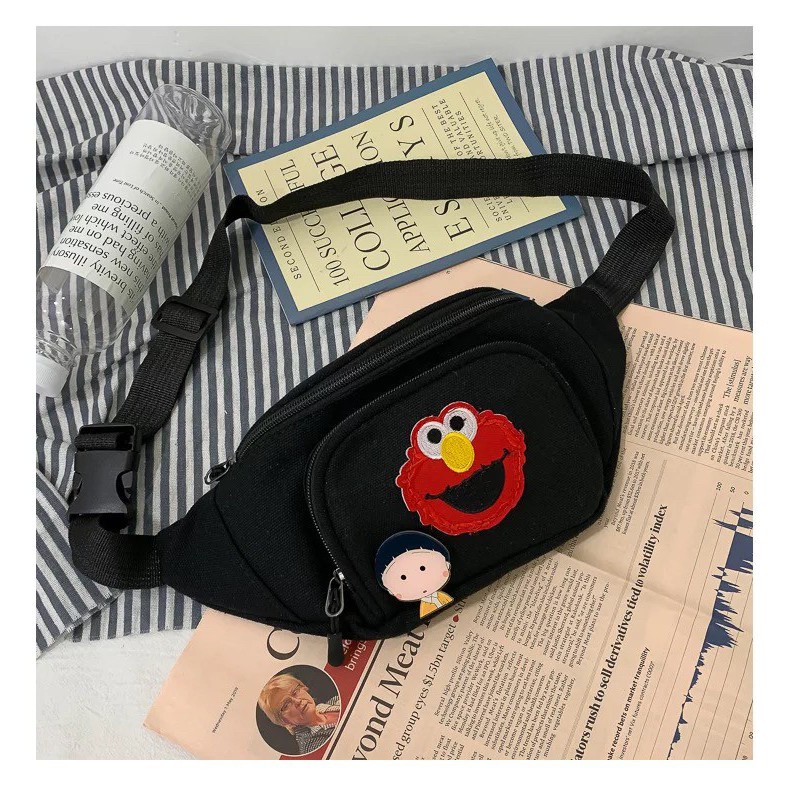 LOVI_ID - Waistbag Elmo Tas Pinggang Pria Wanita