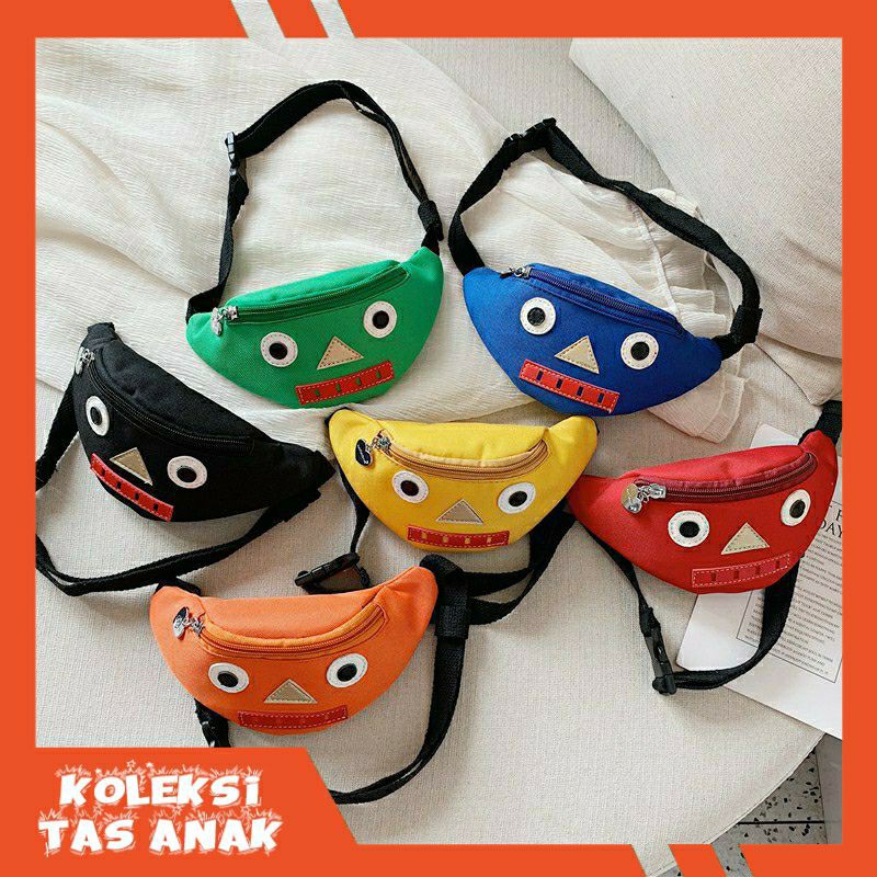 Waistbag anak perempuan/Laki-laki fashion korea tas pinggang anak motif MATA