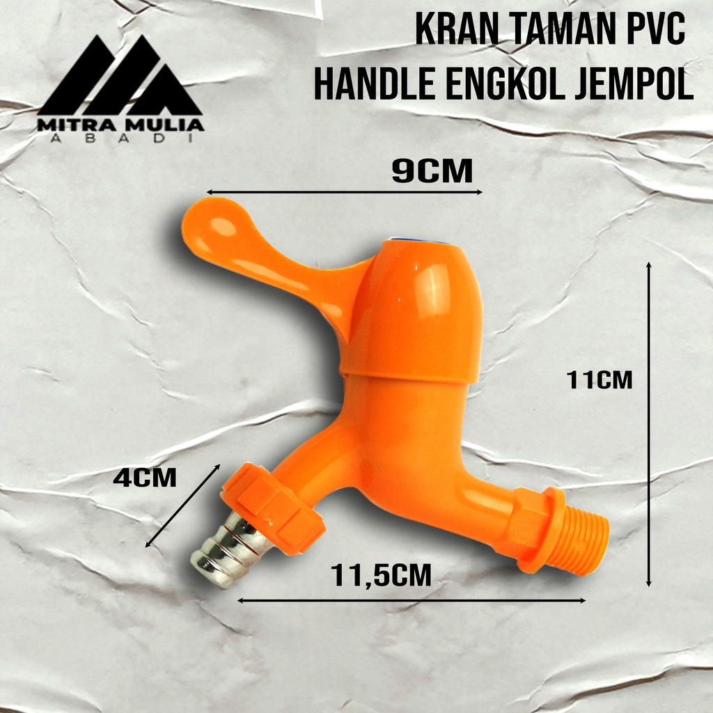 Keran Air PVC Jumbo Engkol 1/2&quot; Inch Kran Taman