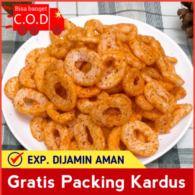 

Kerupuk Ring Pedas 200 Gram Enak Renyah Baru