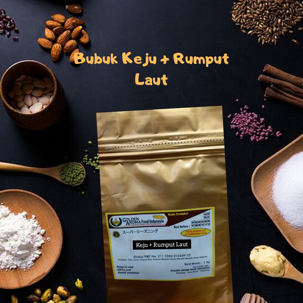 

Bumbu Kombinasi Keju Rumput Laut NON MSG Enak Murah Gurih 1 Kg Jual Bubuk Tabur Keju Seaweed No Msg