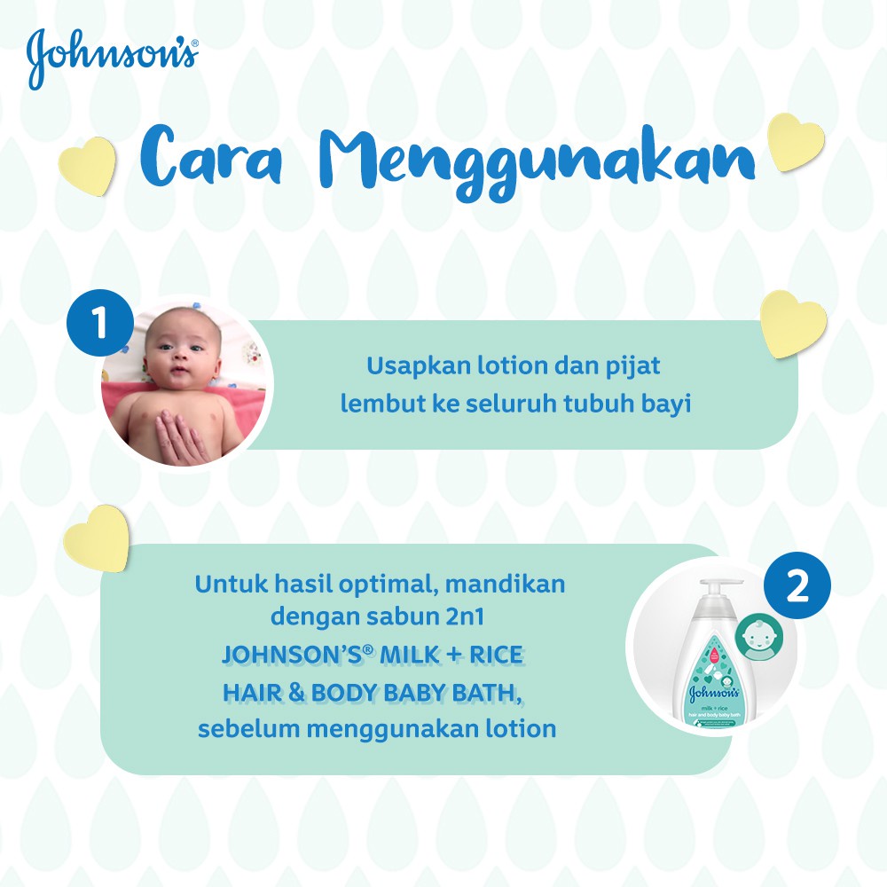 Johnson Baby Lotion | Milk Rice Cotton Touch