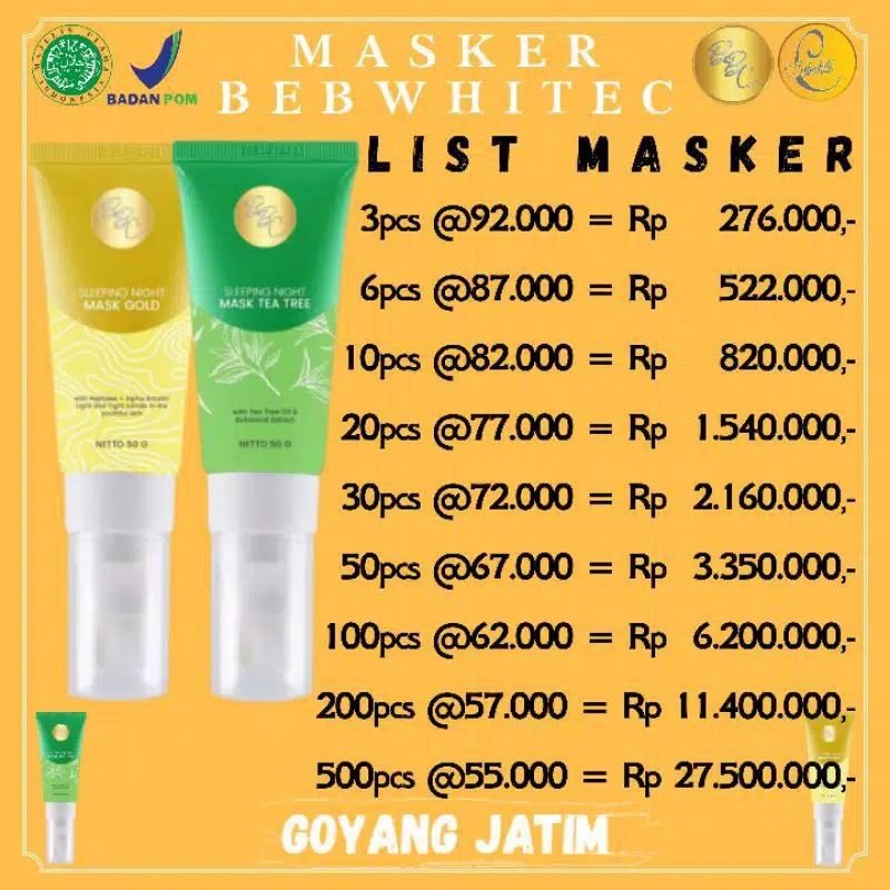 Masker bebwhite c bbc acne glow