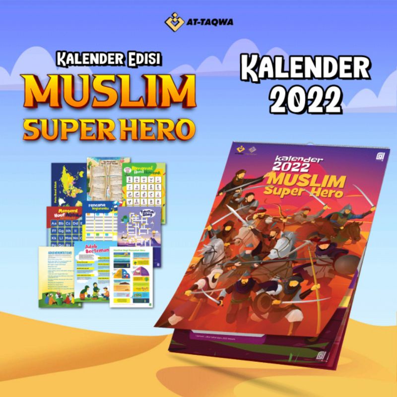 

Kalender Edukasi 2022 Anak Dengan Tema Muslim Super Hero