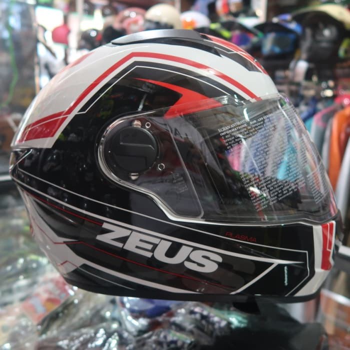 Helm Full Face Zeus 811 AL 5 Bk Red