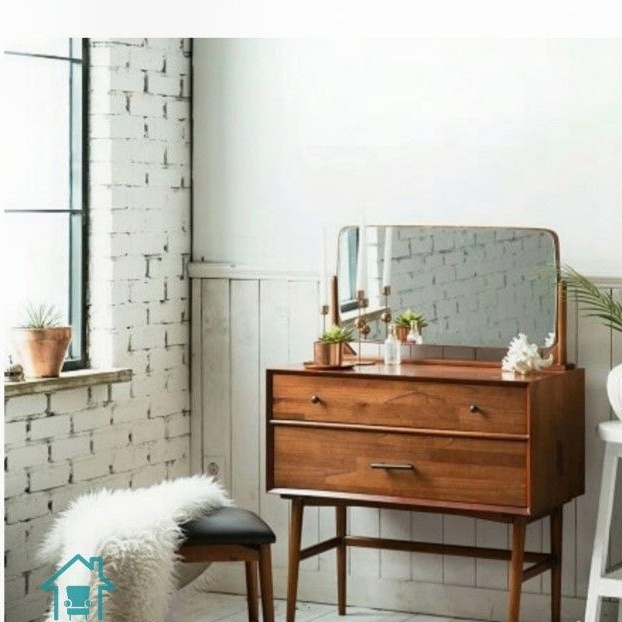 meja rias minimalis modern jati