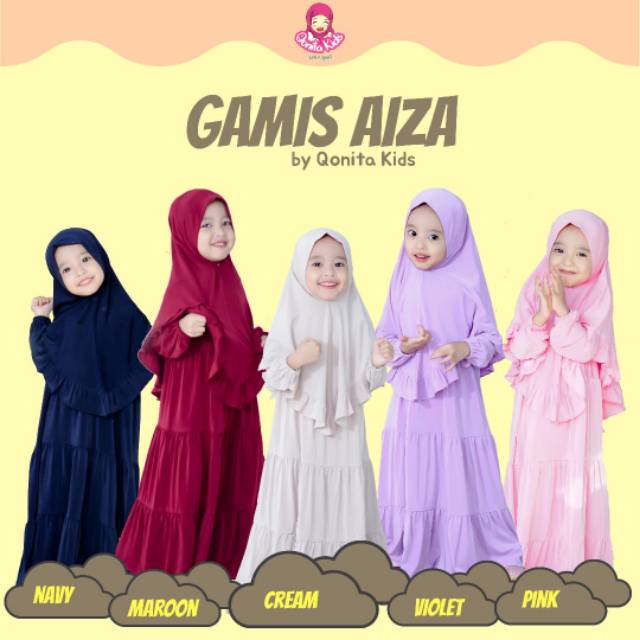 Gamis Aiza Kids By Qonita Kids