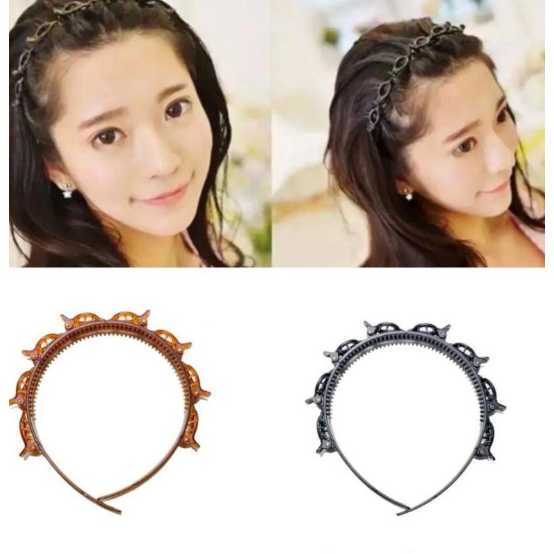 GROSIRJUJUR Bando Unicorn Twister Rambut IKAT WANITA ANAK PEREMPUAN PENGIKAT RAMBUT Pita Bendo Ulang